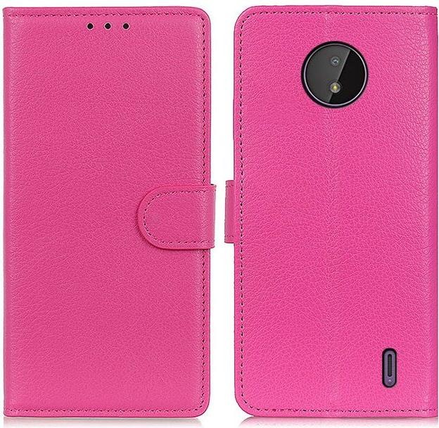 Actual product image MU Classic Litchi Leather Bookcover Series (Nokia C10, Nokia C20)