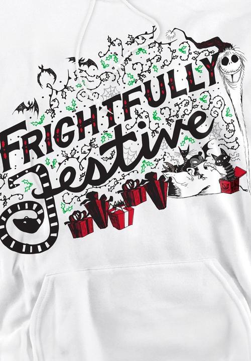 Immagine prodotto The Nightmare Before Christmas Frightfully Festive Holiday Felpa con Cappuccio Uomo (M)