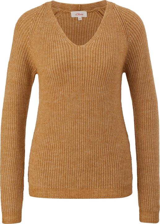 Produktbild S.Oliver Strickpullover Strickpullover mit V-Ausschnitt (36)
