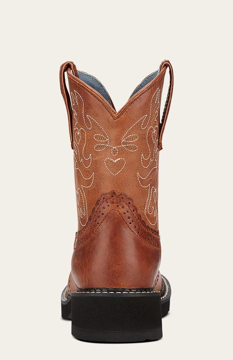 Actual product image Ariat 's leather western boots fatbaby saddle (36.5)