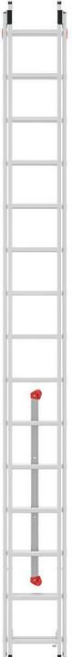 Produktbild Hailo S80 ProfiStep duo, Aluminium-Schiebeleiter 2-teilig, 2x15 Sprossen (Regalleiter, 160 cm)