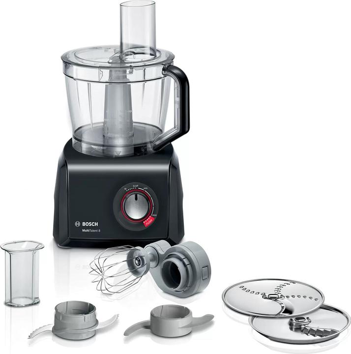 Bosch Hausgeräte Food Processor MC812B816 MultiTalent 8 1250 W, Number of speeds 5, Bowl capacity 2.4 L, Blender, Bla (1250 W)