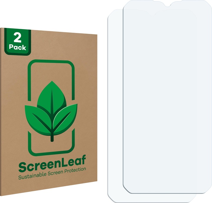 Produktbild ScreenLeaf Schutzfolie nachhaltiger Displayschutz Displayschutzfolie Folie Klar Transparent (2 Stück, Oukitel C50)