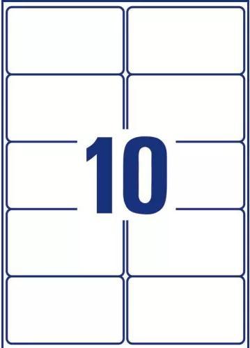 Produktbild Avery Adressetiketten 99,1x57mm L7173-100 weiss 1000 Stk./100 Blatt