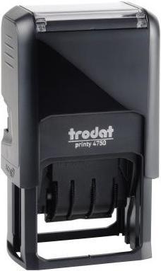 Trodat Tampon dateur auto-encreur Printy Dater 4750/L Dimensions de la zone de marquage : 41 x 24 mm