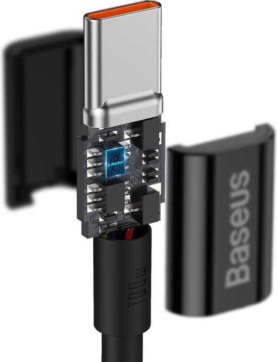 Actual product image Baseus Superior USB Cable USB 2.0 USB C (1 m, USB 2.0, 100 W)