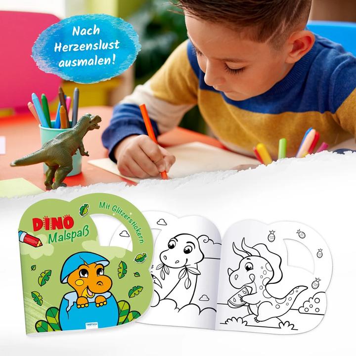 Image du produit Livre de coloriage Stickers Dino à colorier