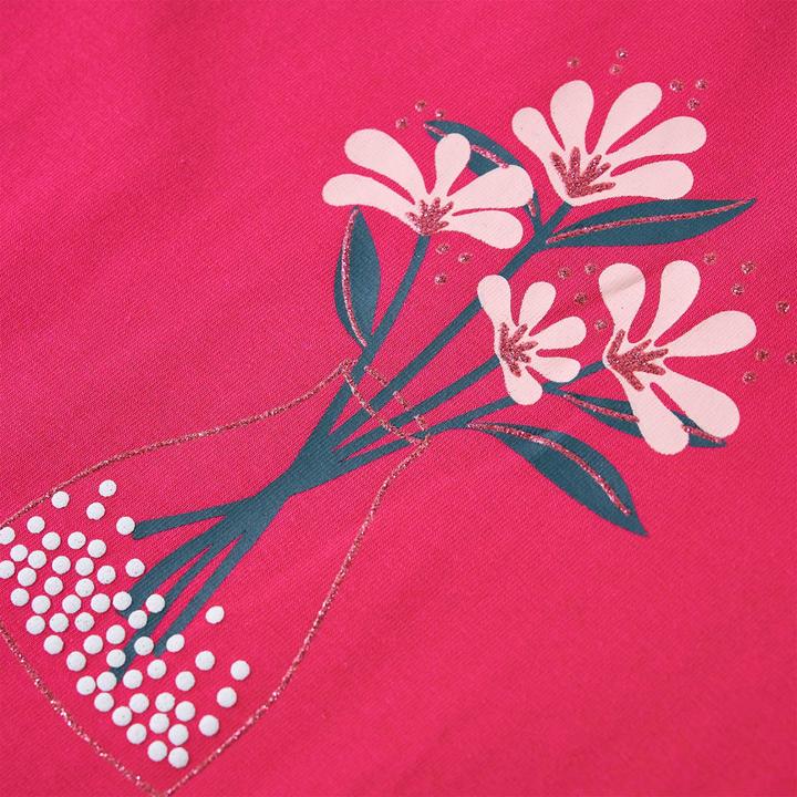 Produktbild VidaXL Kinder-Langarmshirt Knallrosa 128,Material: 95 % Baumwolle (128)