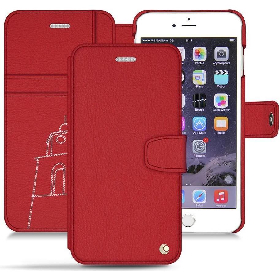 Noreve Lederschutzhülle Wallet (Apple iPhone 6s), Smartphone Hülle, Rot