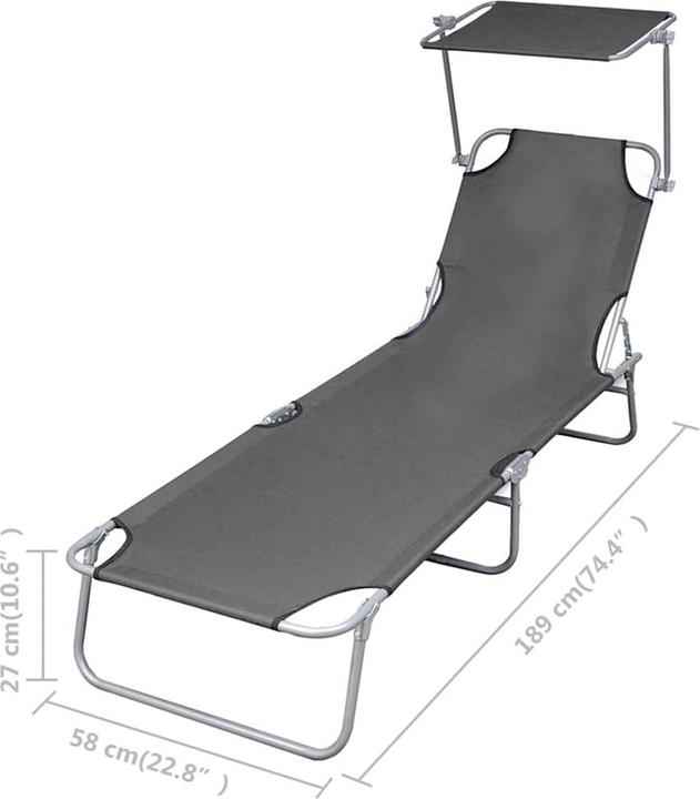 Immagine prodotto vidaXL Sonnenliege (189 cm)