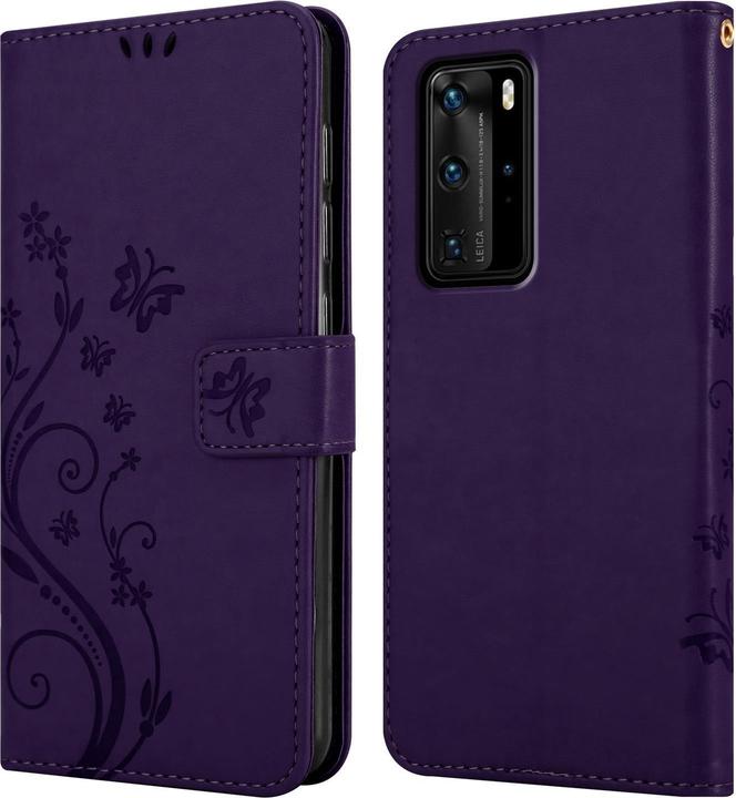 Produktbild Cadorabo Flower Book Cover (Huawei P40 Pro)