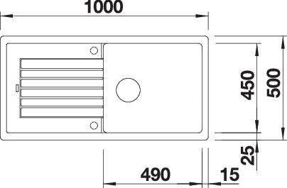 Image du produit Blanco Zia XL 6 S (60 cm, 50 cm)