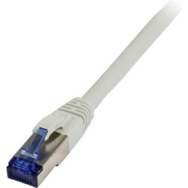 Synergy 21 Patchkabel RJ45, CAT6A 500Mhz, 3m, grau, S-STP(S/FTP), TPE(Superflex), AWG26 (S/FTP, CAT6a, 3 m), Netzwerkkab...