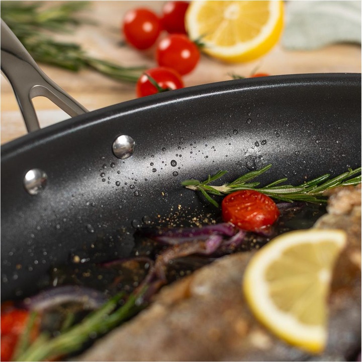 Image du produit Kuhn Rikon Poêle à poisson polyvalente (29 cm, Poêle à frire, Acier inoxydable)