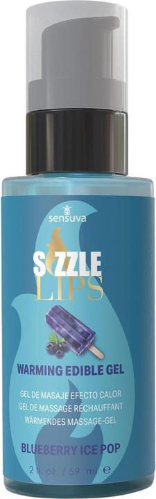 Actual product image Sensuva sizzle lips warming gel blueberry ice pop 59ml