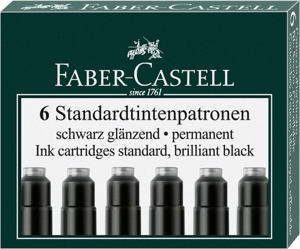 Produktbild Faber-Castell Standardtintenpatronen (Füllertinte, Schwarz)