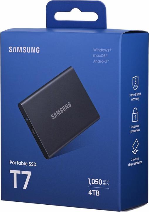 Produktbild Samsung Portable T7 Titan Grey (4 TB)