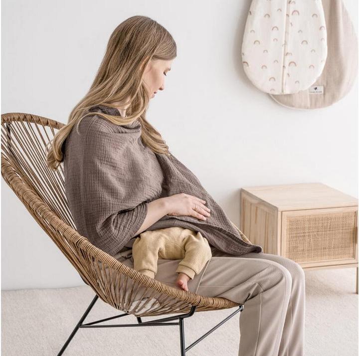 Produktbild Julius Zöllner Stilltuch Musselin Nougat (74 cm, 60 cm)