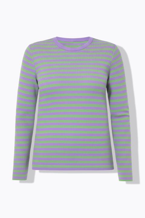 Produktbild Studio Untold Shirt, Slim Shape, Ringel, Rippjersey, Langarm (54)