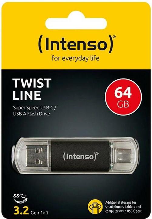 Produktbild Intenso Twist Line (256 GB, USB-A, USB-C)