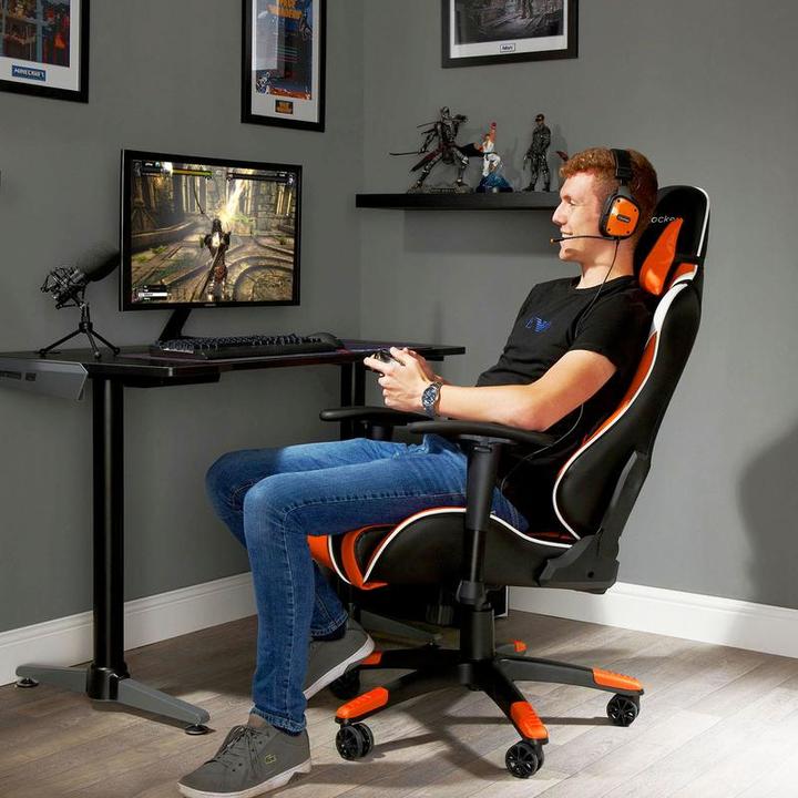 Immagine prodotto X Rocker Sedia da gioco eSport Agility Sport con regolazione ergonomica Arancione