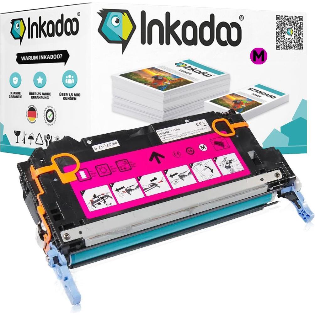 Inkadoo, Toner, Toner kompatibel zu HP Q7563A / 314A Toner, magenta Magenta (M)