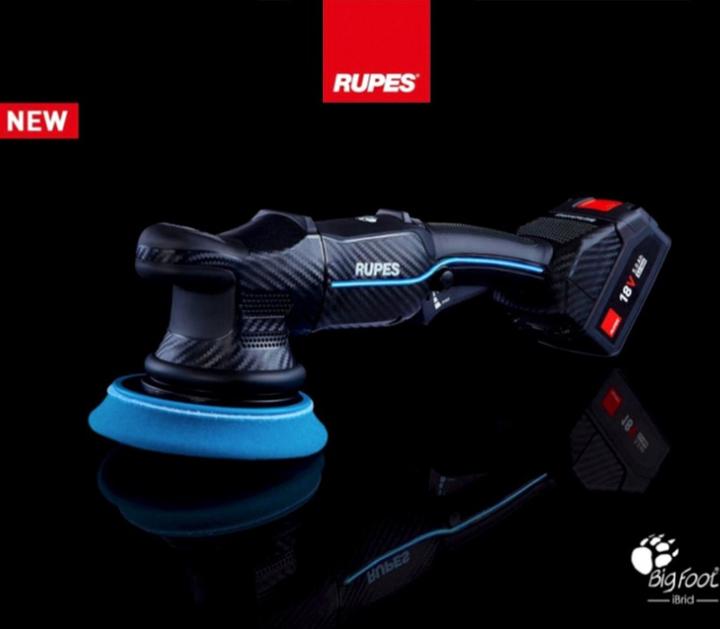 Produktbild Rupes HLR15/CB2/BAS iBrid Bigfoot Exzenterpolierer Set 125mm 18V 5.0Ah Li-Ion (Exzenterpolierer, 350 W)