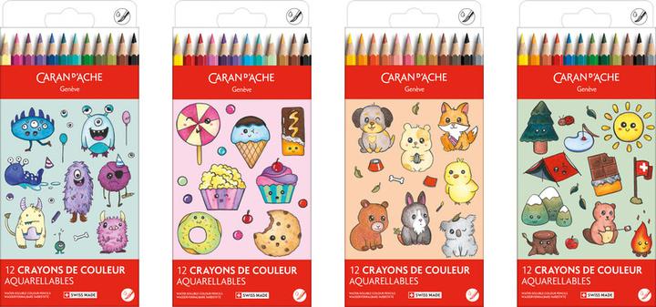 Produktbild Caran d'Ache Farbstifte Swisscolor Aquarelle Kawaii (12x)