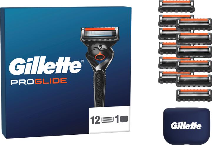 Gillette ProGlide Systemklingen 12er + Reiseschutzkappe - Online Versandvariante
