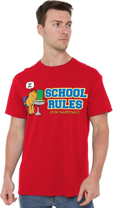 Actual product image Garfield Mens School Rules T-Shirt (4XL)