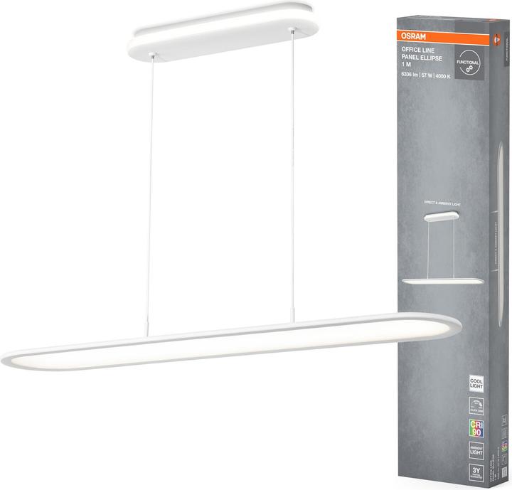 Produktbild Osram LED Deckenleuchte OFFICE LINE PANEL ELLIPSE 57W 940 White Dimmbar Neutralweiss 4099854464898 (3000 lm)