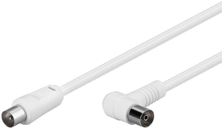 Actual product image Goobay Angled antenna cable 80 dB, 2x shielded (80 dB, Antenna cable)