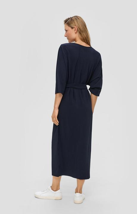 Image du produit s.Oliver Kleid Plissiertes Kleid mit Bindegürtel (34)