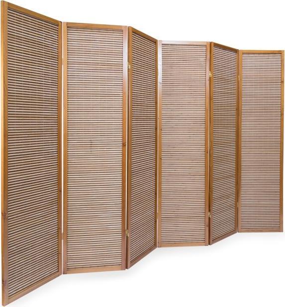 Immagine prodotto Homestyle4u Paravento in legno a 6 pieghe