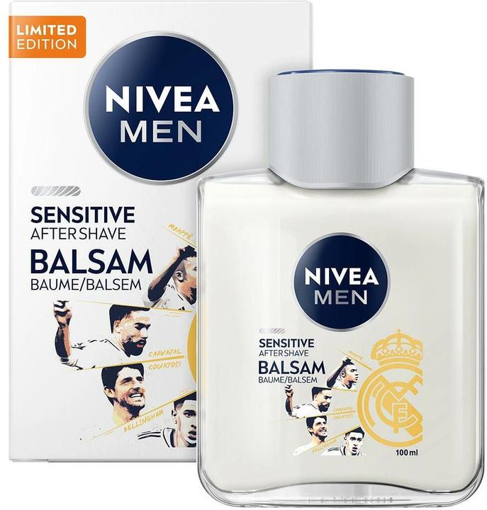 NIVEA MEN Sensitive After Shave Balsam Real Madrid Limited Edition (Balsamo dopobarba, 100 ml)