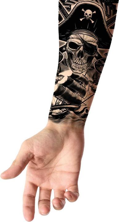 Actual product image Fiestas Guirca Pirate Temporary Tattoo
