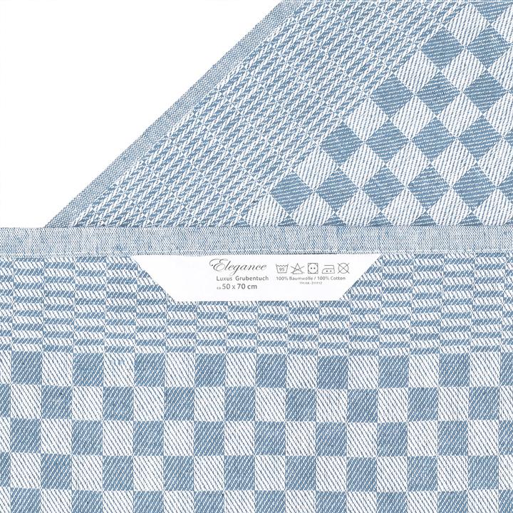 Produktbild Casativo 10er-Set Grubentücher, hellblau, Geschirrtücher 45 x 70 cm (50 x 70 cm)