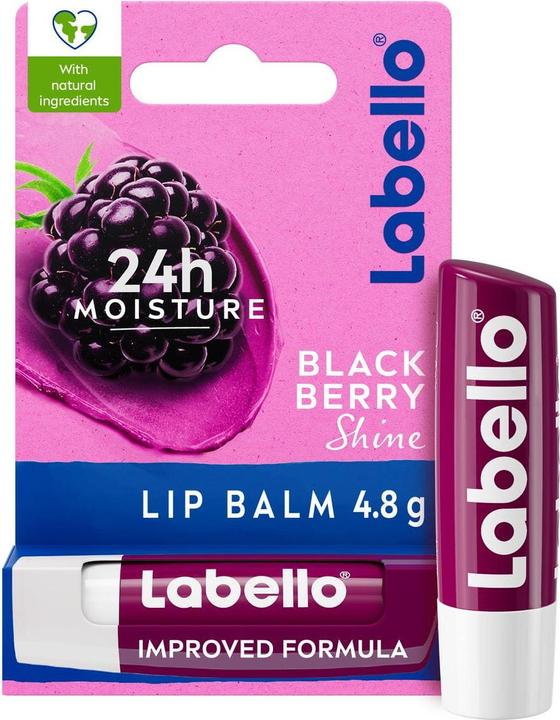 Actual product image LABELLO Blackberry Shine Lip Balm 5.50ml (Lip Care Stick, 5.50 ml)