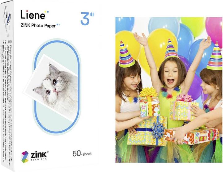 Produktbild Liene Pearl Series KW001-65028 Fotopapier 50 x 76 mm 50 Blatt Selbstklebend, Wi (50 x 76 mm, 50 x)