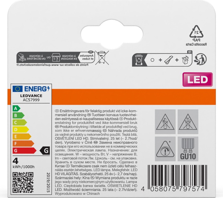 Produktbild Osram Led Superstar Par16 (GU10, 3.40 W, 230 lm, 2 x, G)