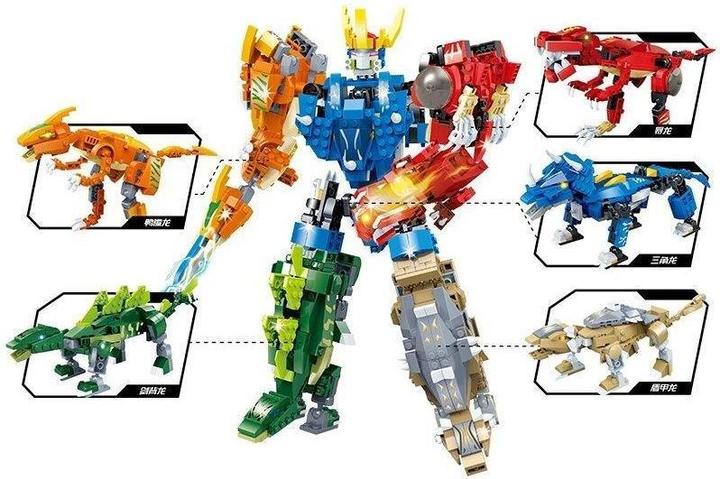 Actual product image Gudi 8727 - Transform Mecha-Dino Parasaurus