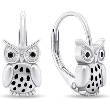 Brilio, Ohrringe, Silver - Playful silver dangle earrings SoviÄky EA748WBC