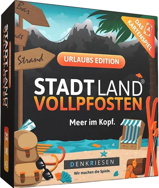 Image du produit Denkriesen Stad Land Vollpfosten - Jeu de cartes Édition Vacances (f) (Allemand, 3 - 6 Joueur)