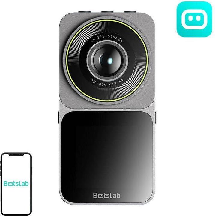 Actual product image Botslab Wideorejestrator V9H (Rechargeable battery, Built-in display, Wi-Fi, Night vision, GPS receiver, Accelerometer, Built-in microphone, 4K)