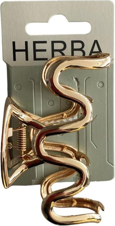 Herba Klammer Welle 9cm Metall gold (1 Stk.)