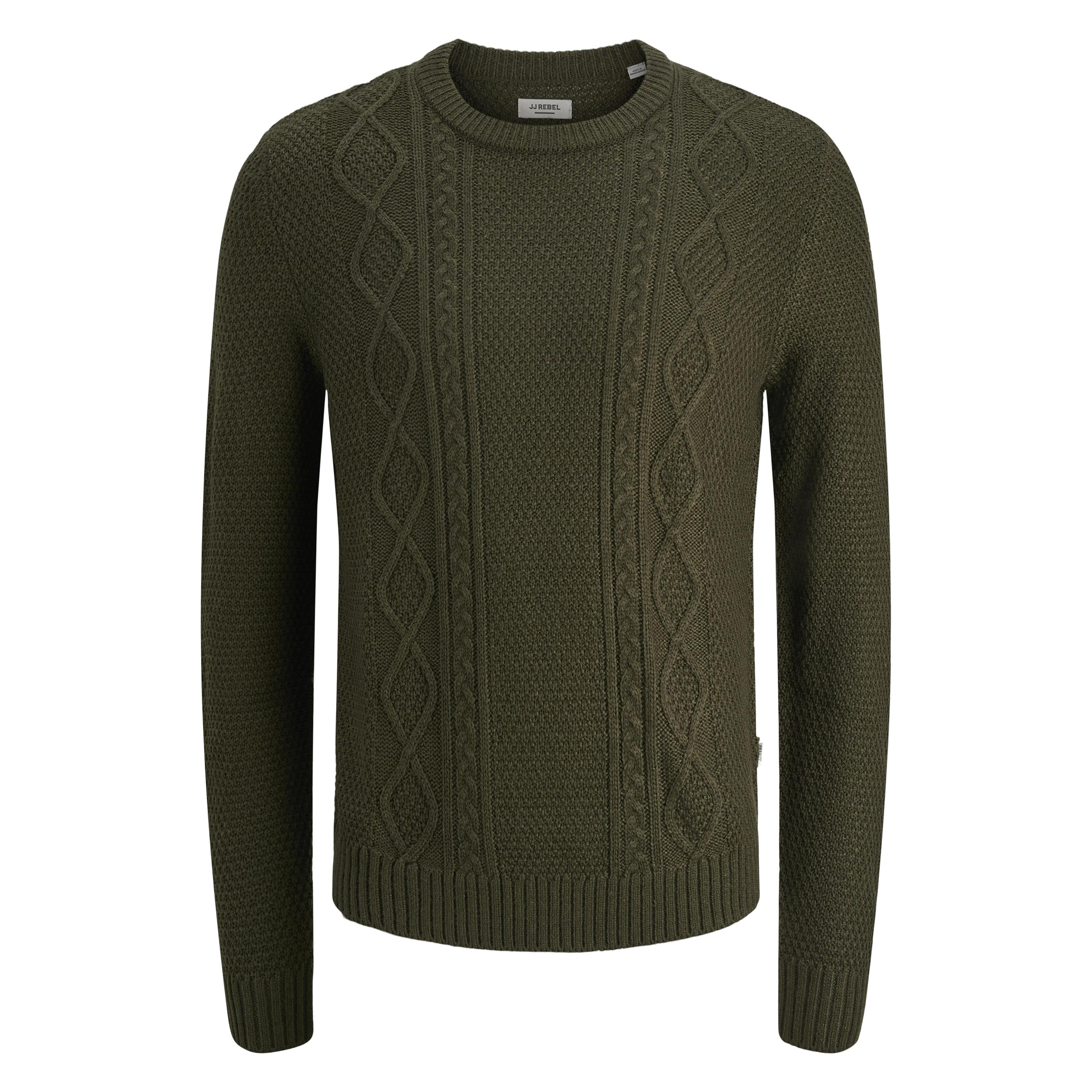 Jack & Jones, Herren, Pullover, Jrebjosh Knit Crew Neck, Grün, (L)