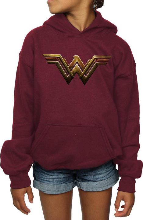 Image du produit - Sweat à capuche JUSTICE LEAGUE MOVIE WONDER WOMAN EMBLEM - Fille (152, 158)