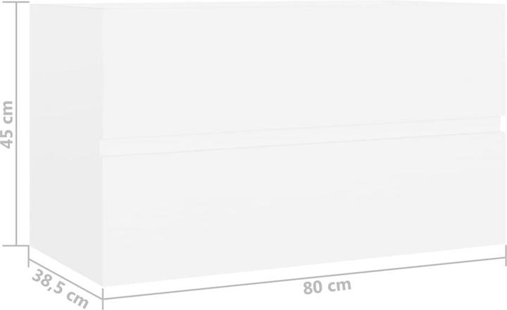 Produktbild vidaXL Badezimmerschrank (80 x 38.50 x 45 cm)