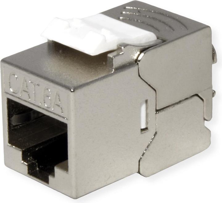 Produktbild Secomp ROLINE Keystone Kat.6A geschirmt werkzeuglos Slim+Kurz (26.11.0391)