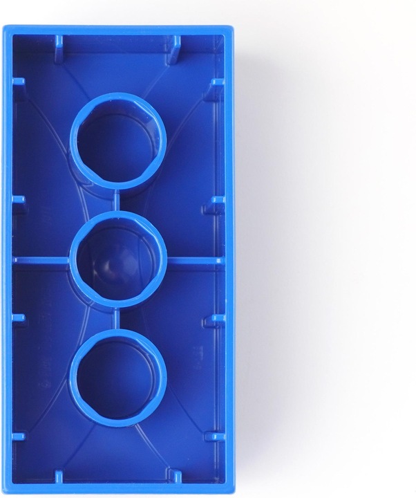 Productafbeelding LEGO Duplo 2x4 stenen Blauw - 100 stuks - Basisstenen 3011 NIEUW (3011)